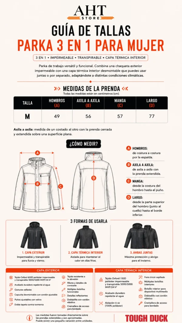 Parka 3 en 1 para Mujer
